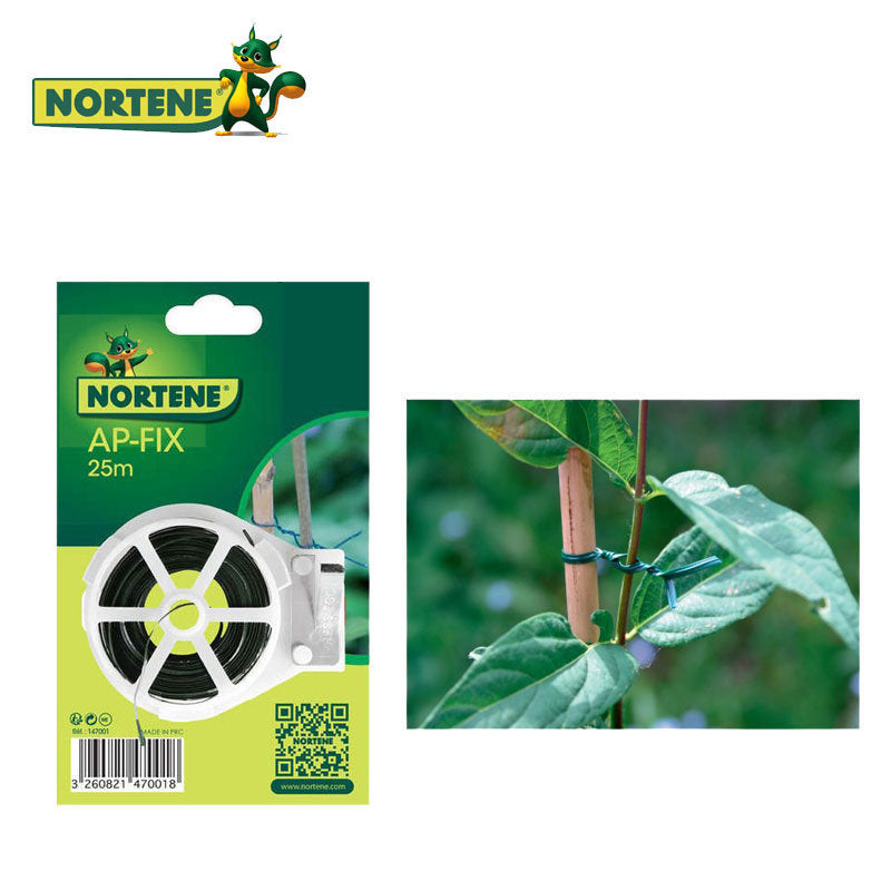 BOBINE DE FIL FER PLASTIFIE 25M VERT - SQES