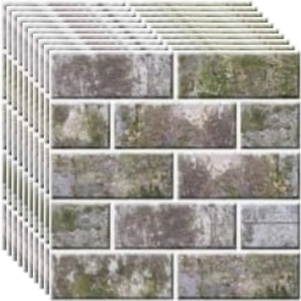 Lot de 10 Panneaux Mural Adhésif - Imitation pierre naturelle 3D - 35*35*0.8 cm (N°05) - SQES