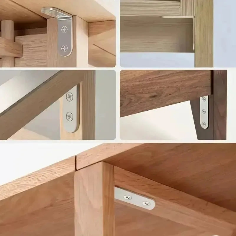 Equerres d'angle en acier Galvanisée en forme de L 80mmx80mm avec Vis - SQES