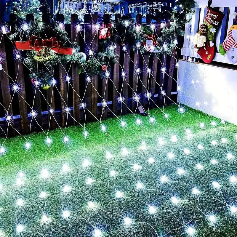 Filet lumineuse 240 LED - Guirlande - 3Mx3M - BLANC - SQES