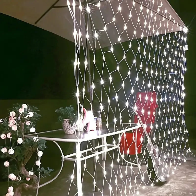 Filet lumineuse 240 LED - Guirlande - 3Mx3M - BLANC - SQES