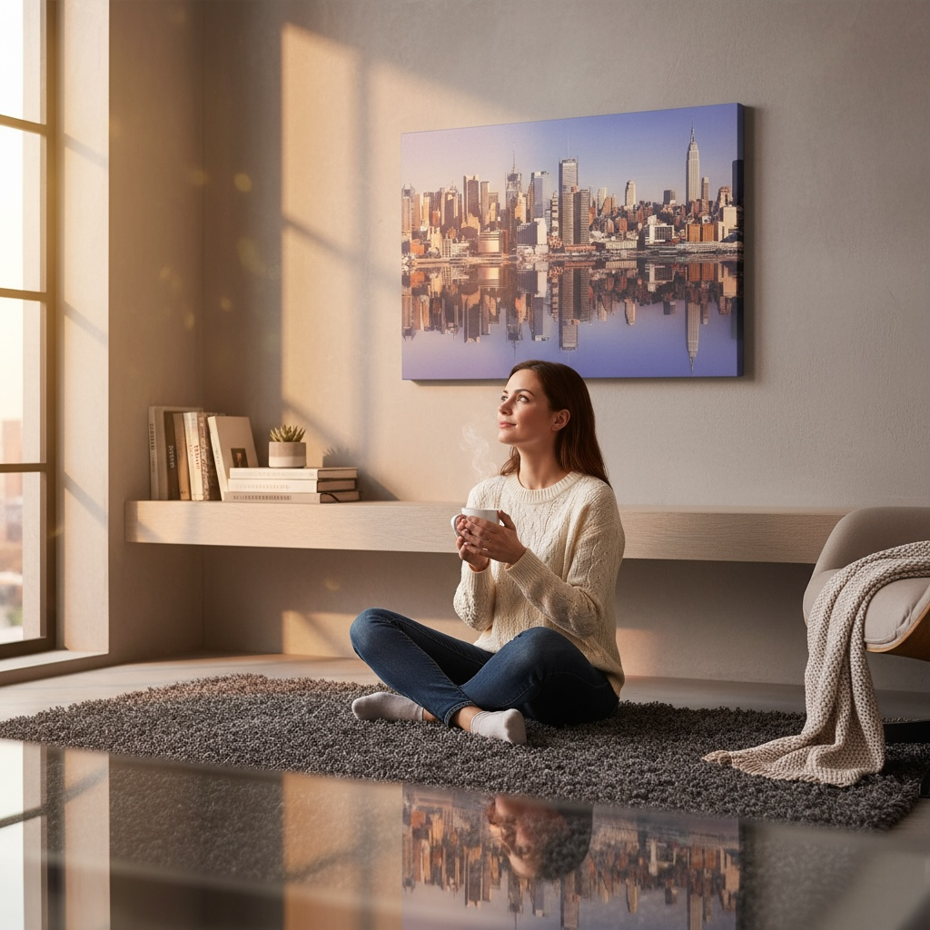 Tableau Lumineux LED Décoratif Mural New York City