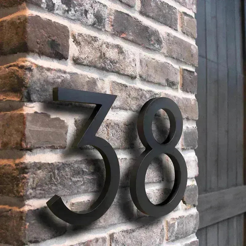 Numéro 9 de maison en plastique Noir - SQES
