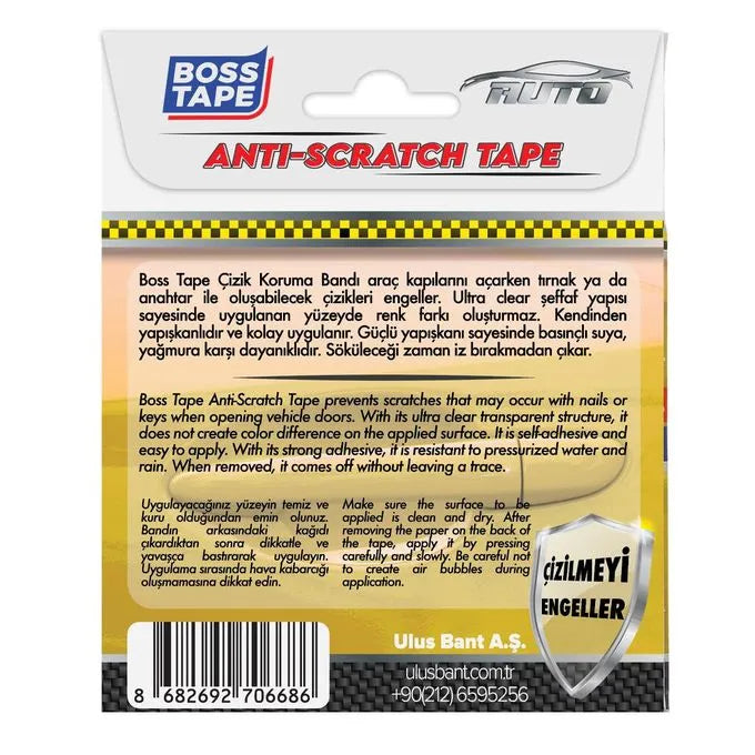 BOSS TAPE Film de protection contre les rayures de poignet de porte voiture - SQES