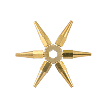 Mestriner Étoile avec 6 Conseils pour torche au propane MO