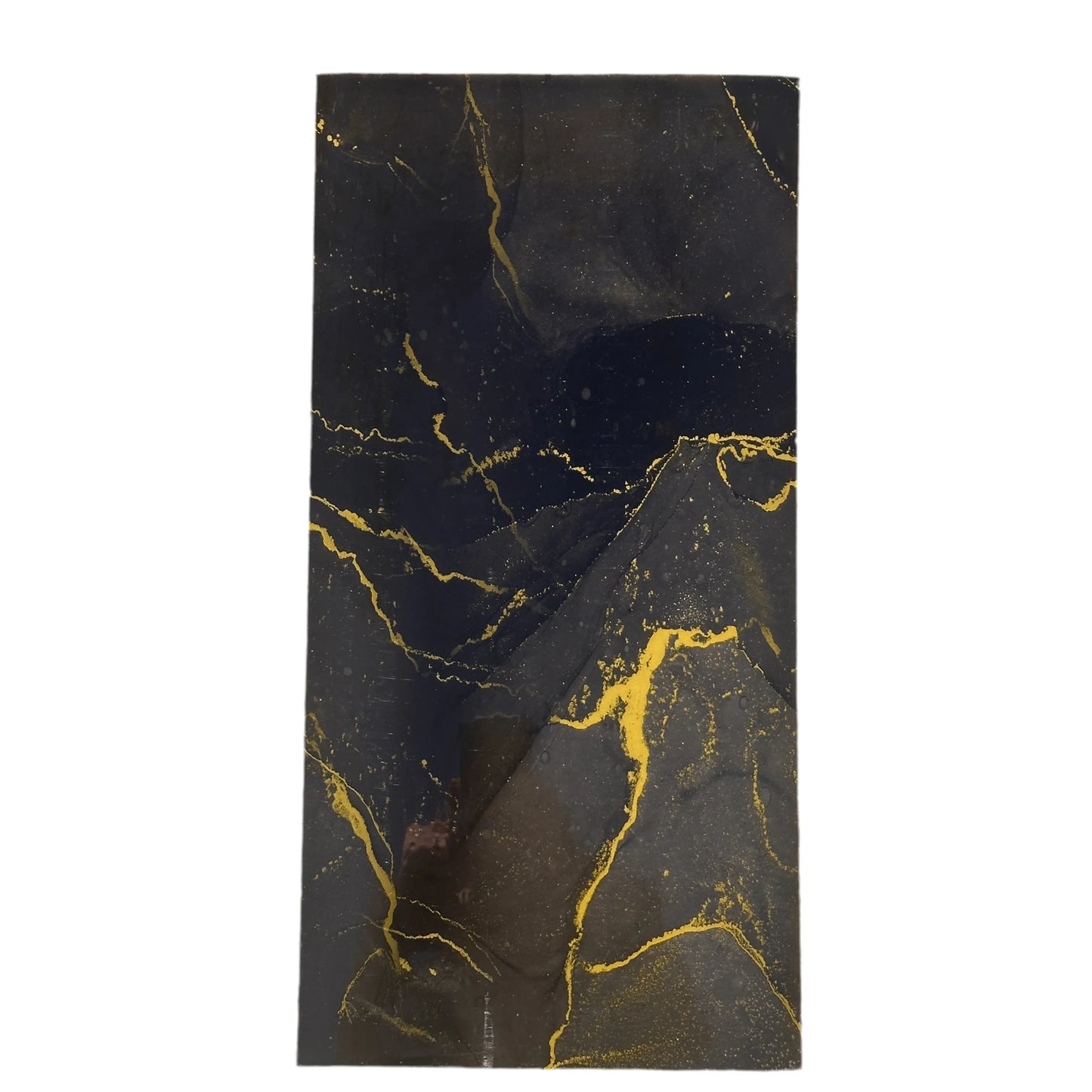 Panneaux muraux autocollants (10 pcs) - Carreaux faux Marbre NERO GOLD - 30cmx60cm بديل الرخام - SQES