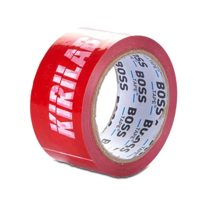 Ruban adhésif imprimé Fragile 50mmx66mt-Rouge BOSS TAPE - SQES