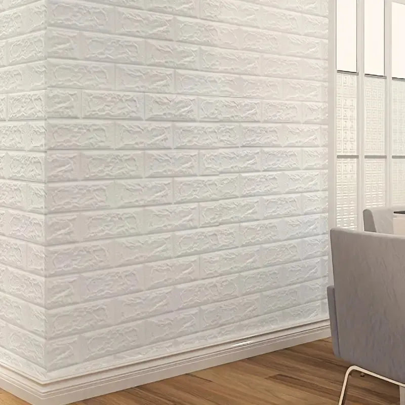 Panneaux muraux adhésifs 3D - Anti-Humidité - Anti-Bruit - Décoration BLANC - SQES