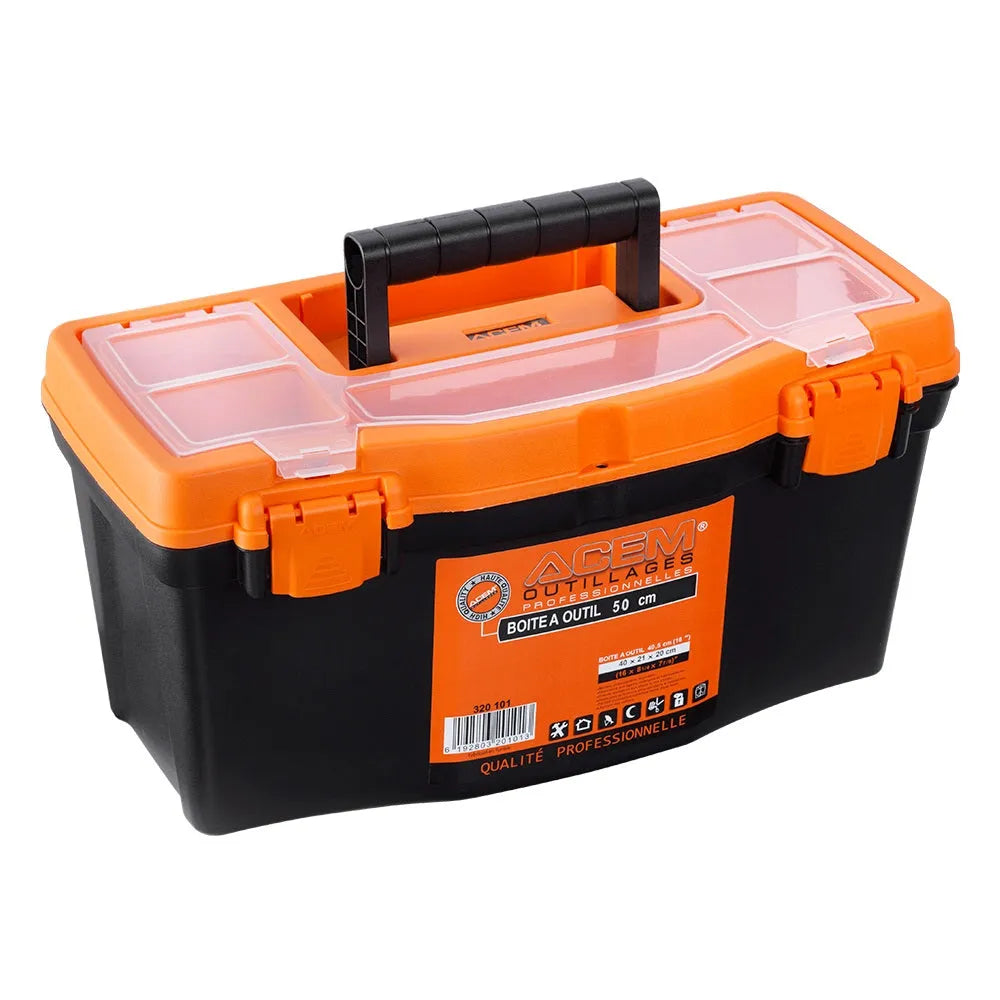 ACEM Boite à outils - Caisse Plastique de rangement outillage - SQES