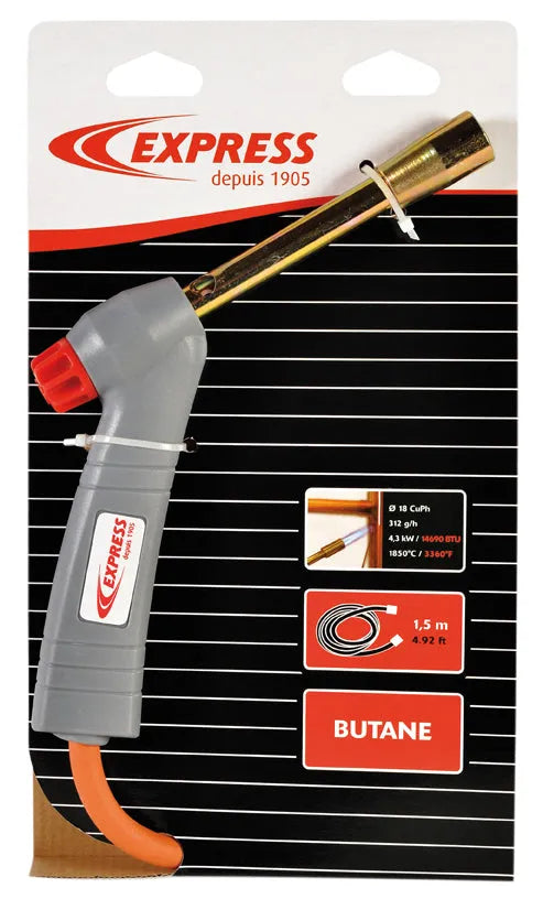 Chalumeau de plombier - avec accessoires - Gaz butane - EXPRESS - SQES