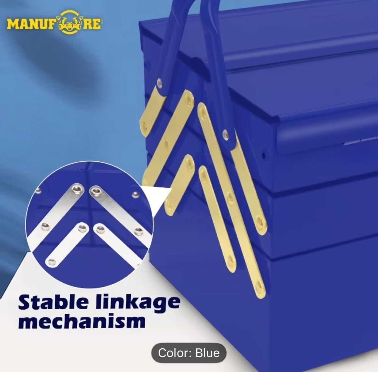 Boîte à Outils 3 Compartiments 450x210x150mm RF7045