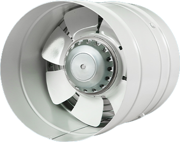 AXIS - Ventilateur Axial à Conduit avec Ailes en Tôle KAYI