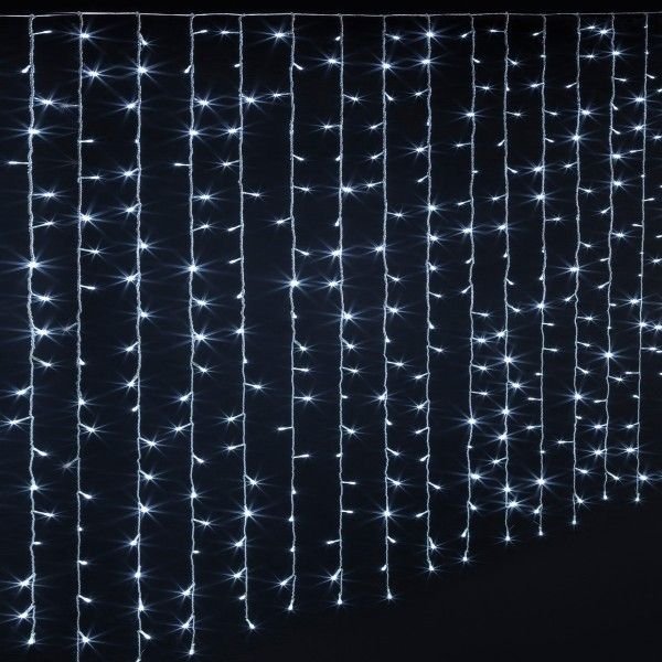 Rideau lumineux Hauteur 3M LED lumière Blanc - SQES