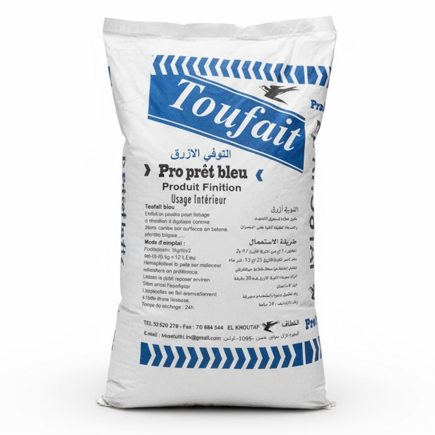 Enduit toufait bleu 25k Khottaf