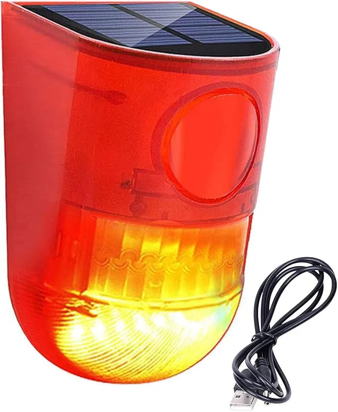 Alarme solaire 110db - Lampe de sécurité étanche à capteur de mouvement IP65 - SQES