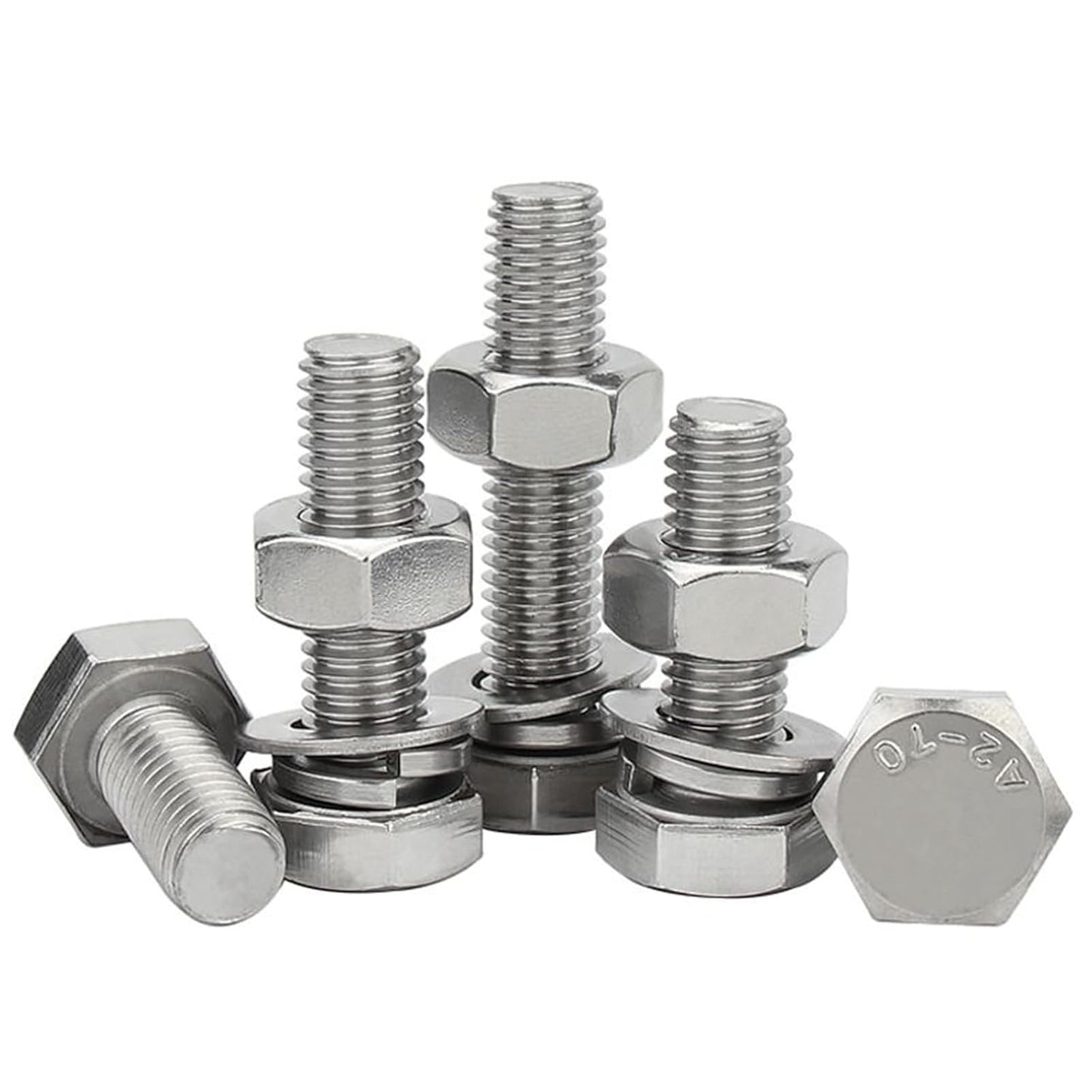 12 Combinaison de boulon, écrou, rondelle plat