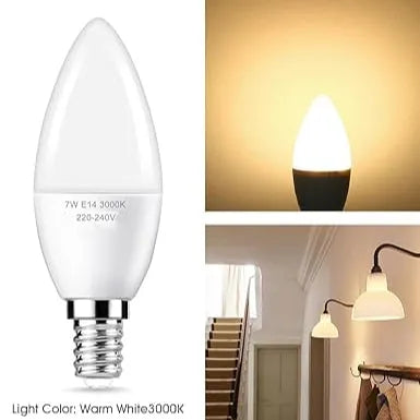 Ampoule LED – C37 – 7 Watts – E14 – 3000K - SQES