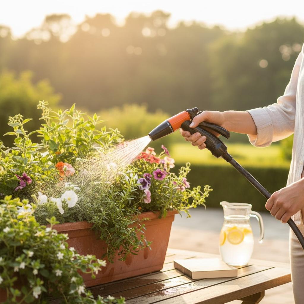 Pistolet d'Arrosage Réglable ACEM - Jet Ajustable Multi-Fonction pour Jardin