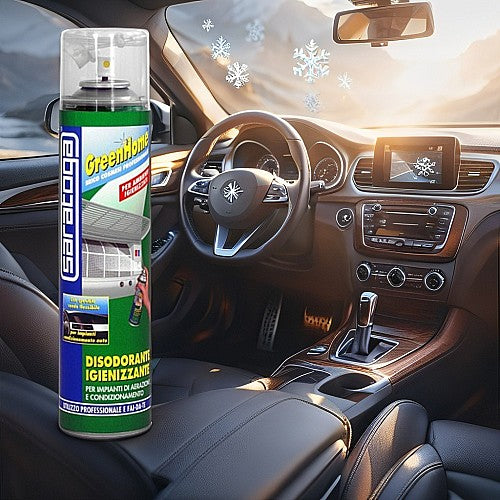 Purificateur air voiture 400ml – Spray désodorisant et antibactérien climatisation SARATOGA