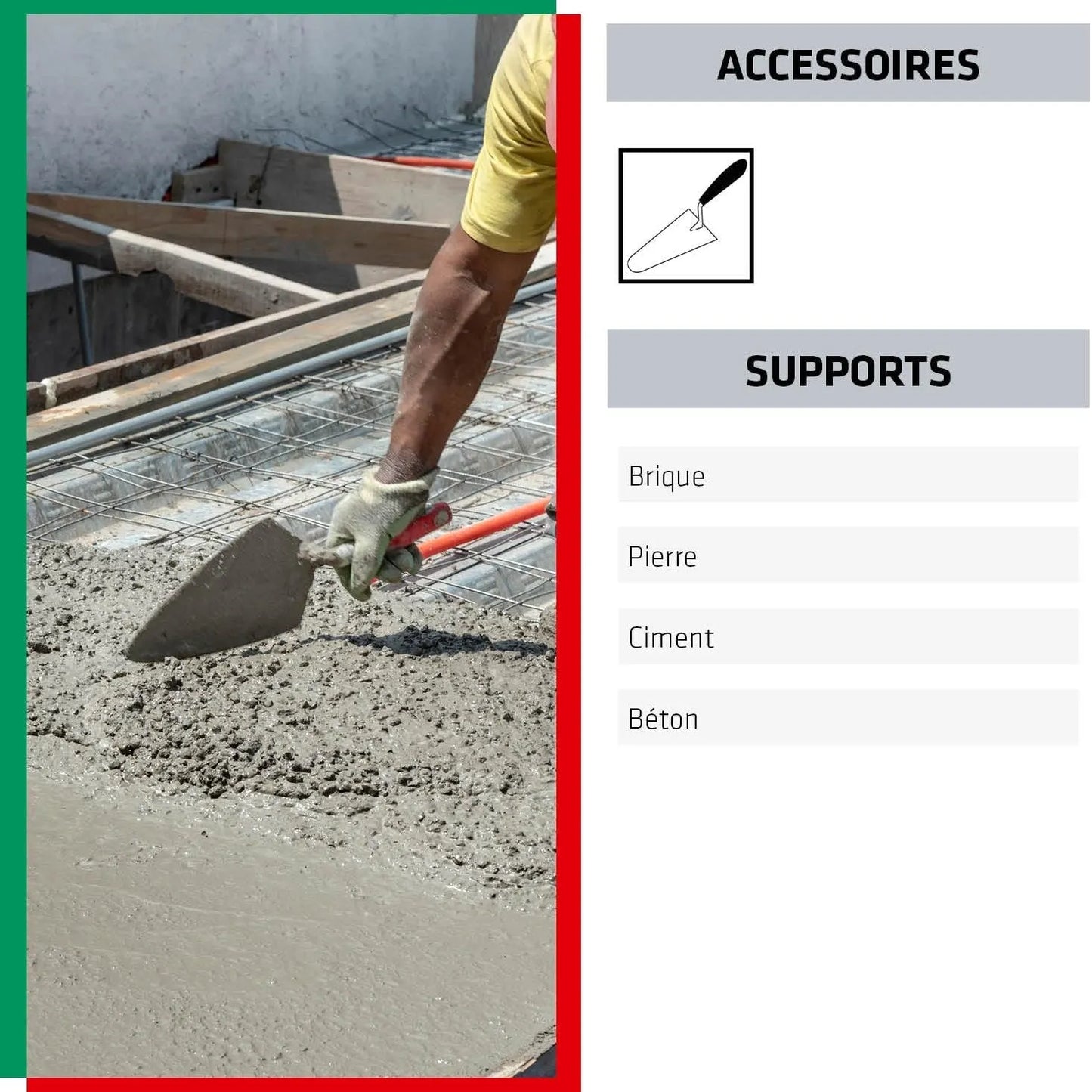 Ciment NOIR Pour tous travaux courants de maçonnerie - Seau 3kg - SQES