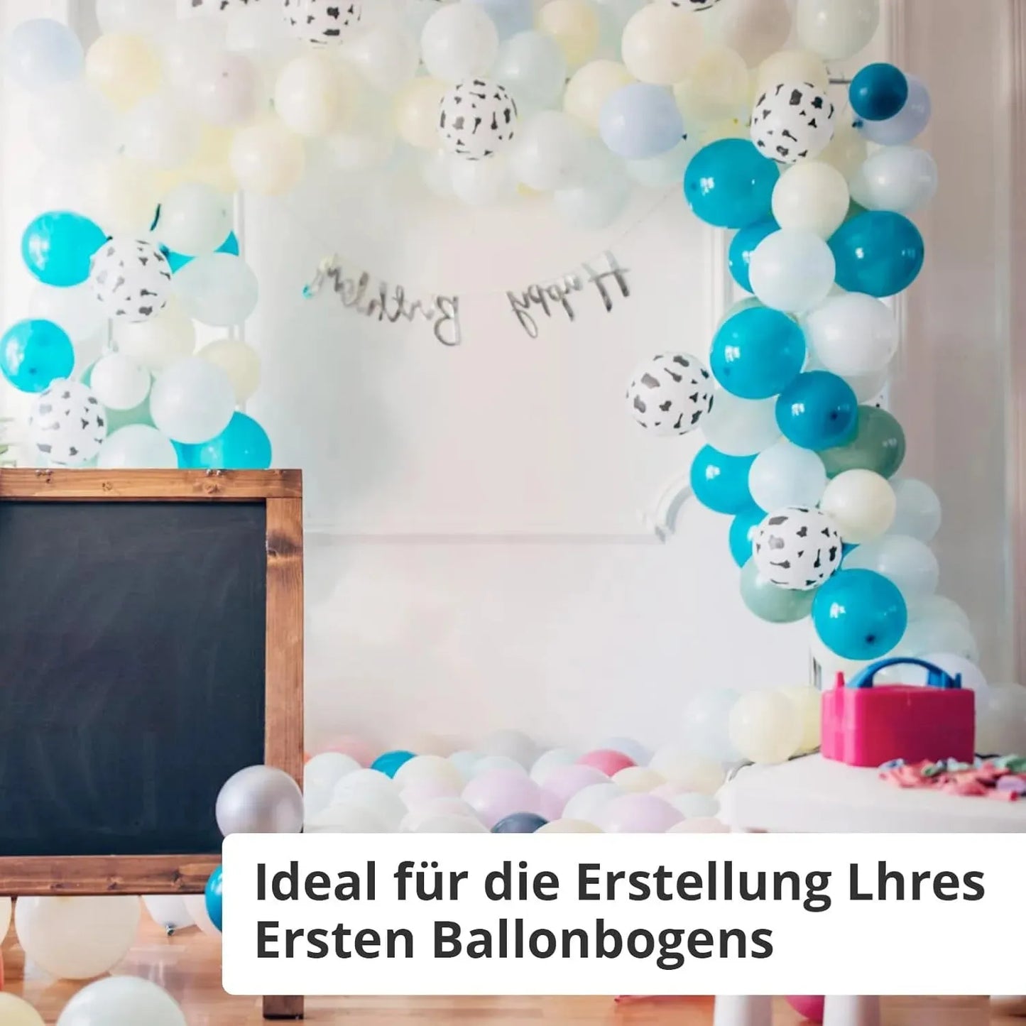 BOSS TAPE Ruban de pastille pour ballons - double faces pour décoration anniversaire - fetes (100pcs) - SQES