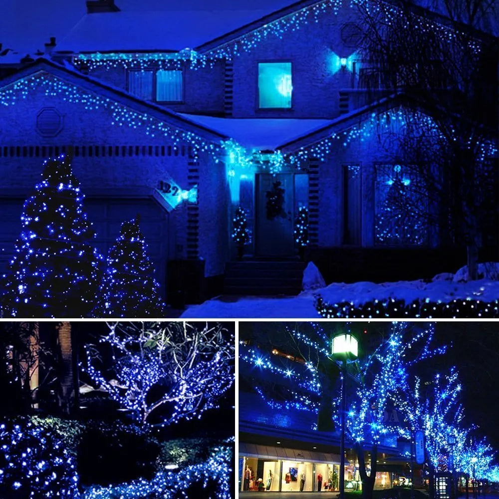 Guirlande lumineuse décoratif - Kit 100 LED Bleu 10M - SQES