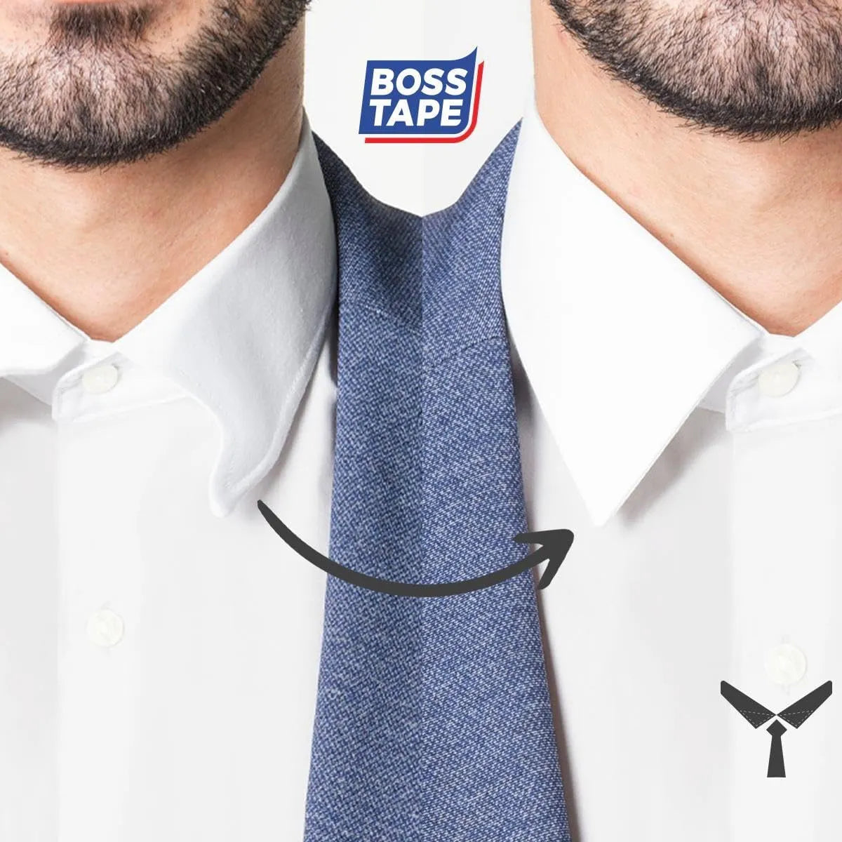 BOSS TAPE Patch de mise en forme de col de chemise (20pcs) - SQES
