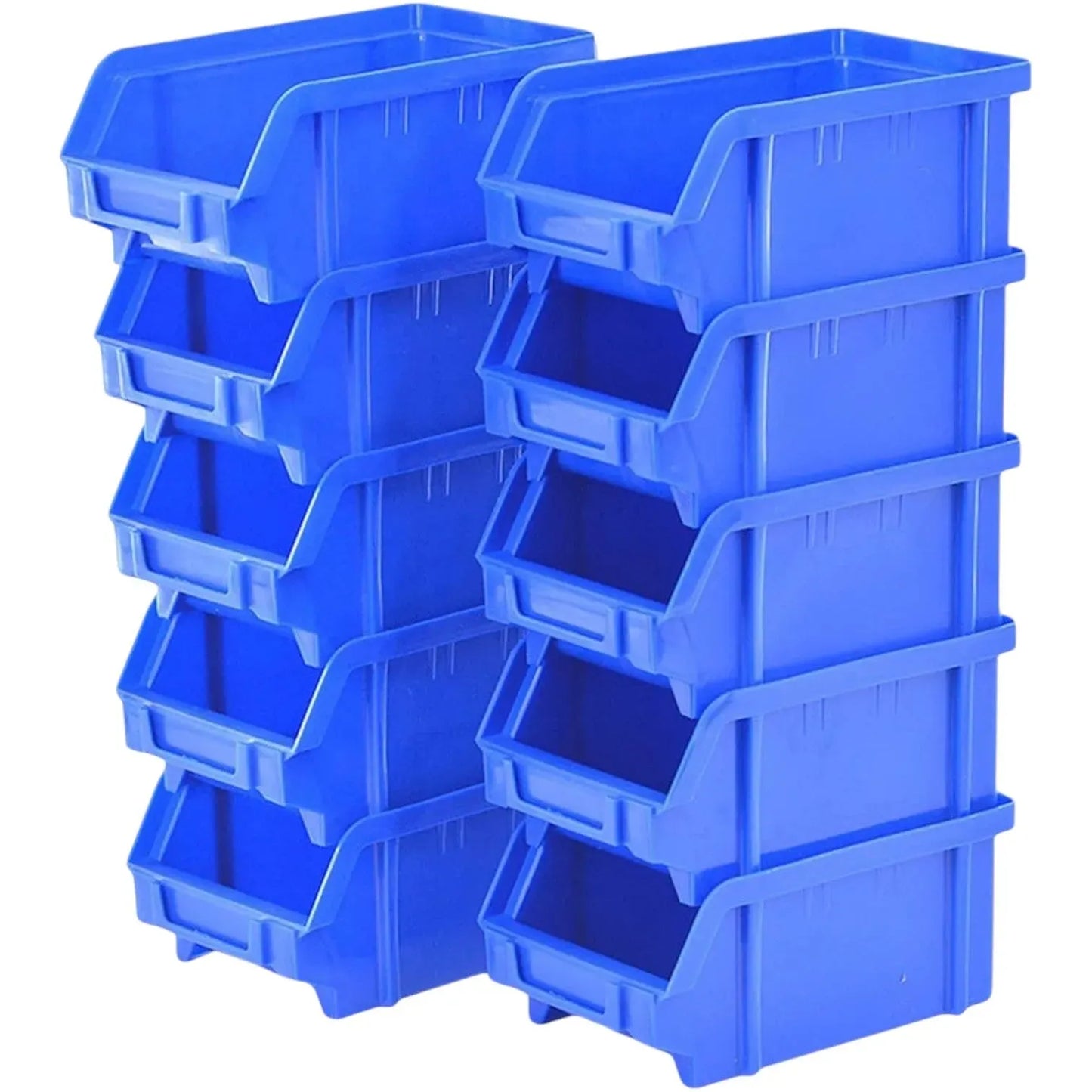 Boitier en plastique pour rangement 180x100x90 bleu - Lot 10pcs - SQES