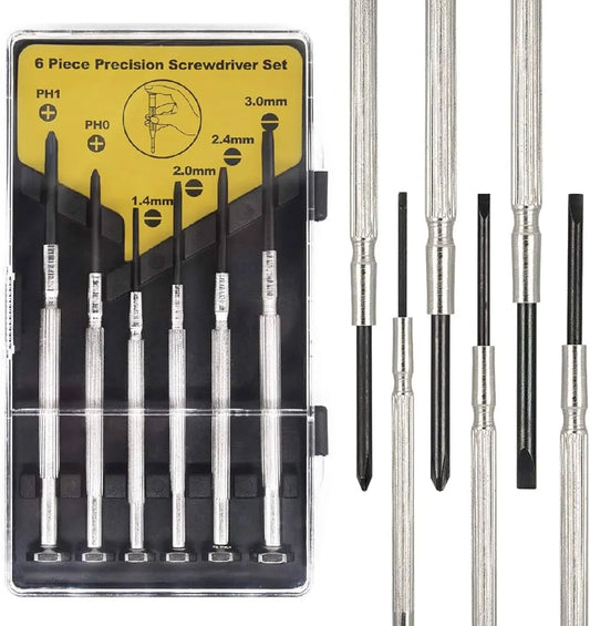Lot de 6 mini tournevis de précision - multifonctions - SQES