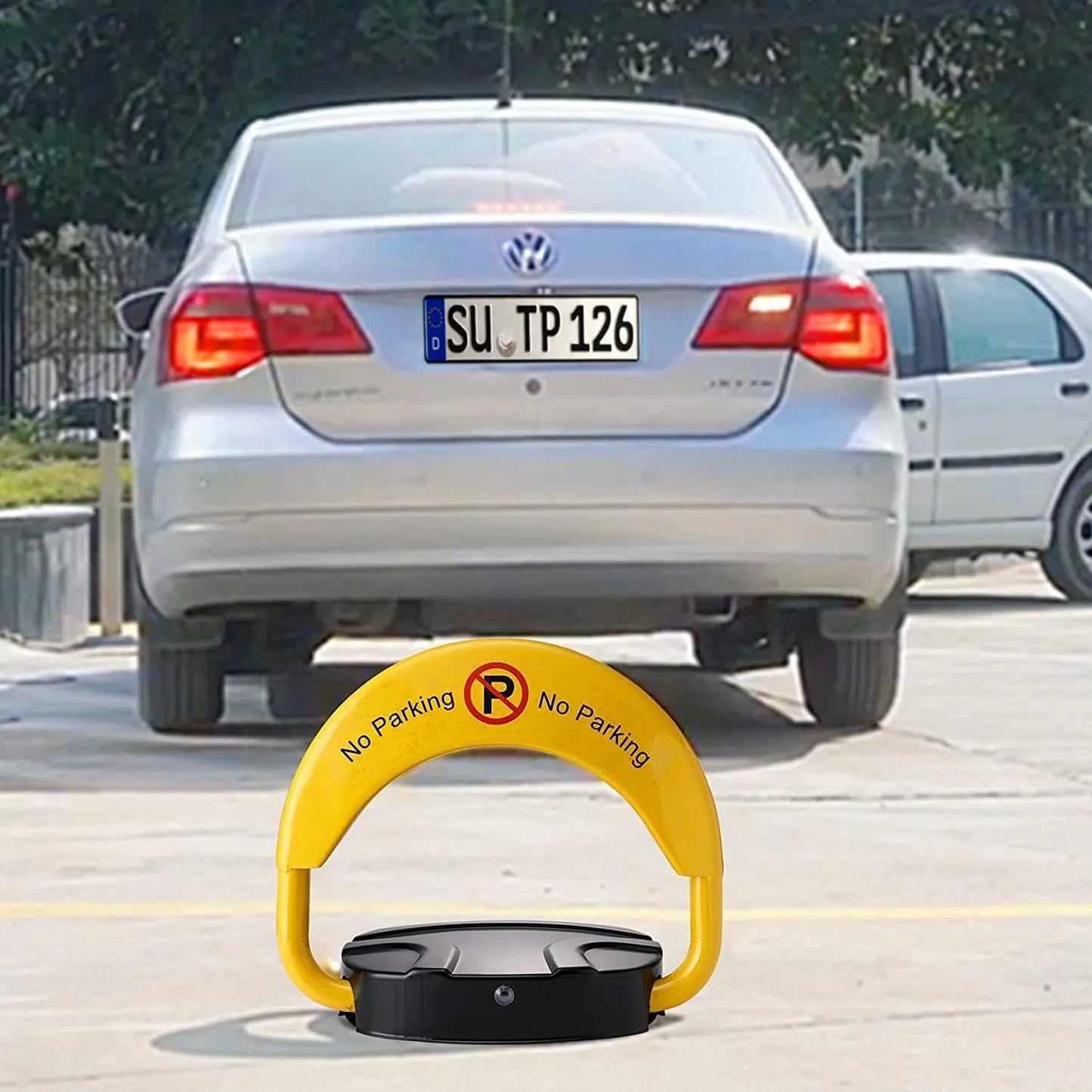 Barrière automatique avec 2 commandes de parking pour voitures - SQES