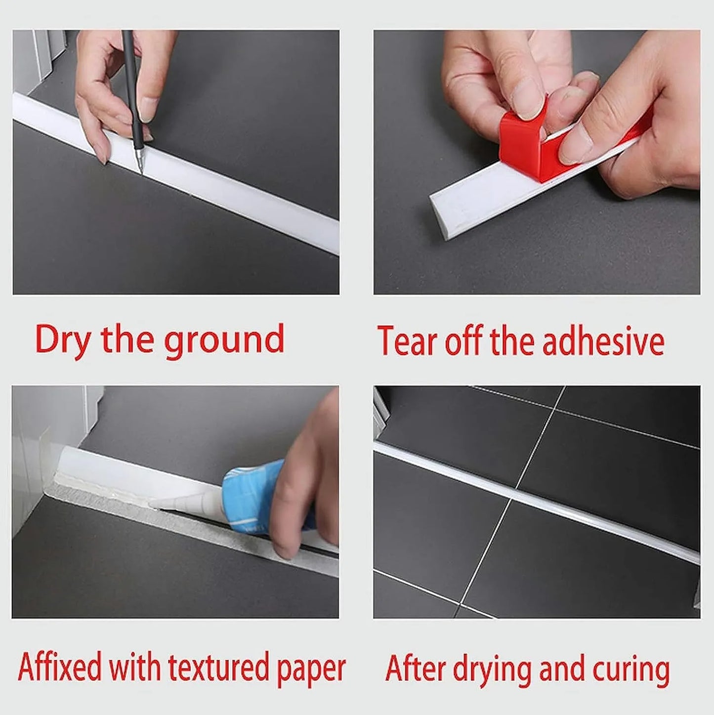 BOSS TAPE Ruban adhésif de Douche BOSS TAPE - Barrage Eau De Seuil - Joint Stop eau - 2metre - SQES