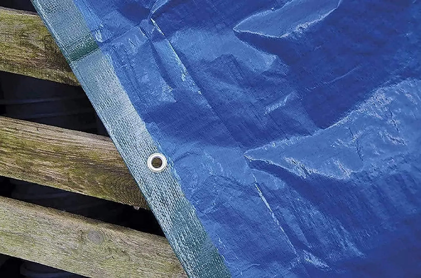 Lot de 2 Toiles à œillets Bicolore Dimensions 2.80 x 4.80 m, bâche de protection - SQES