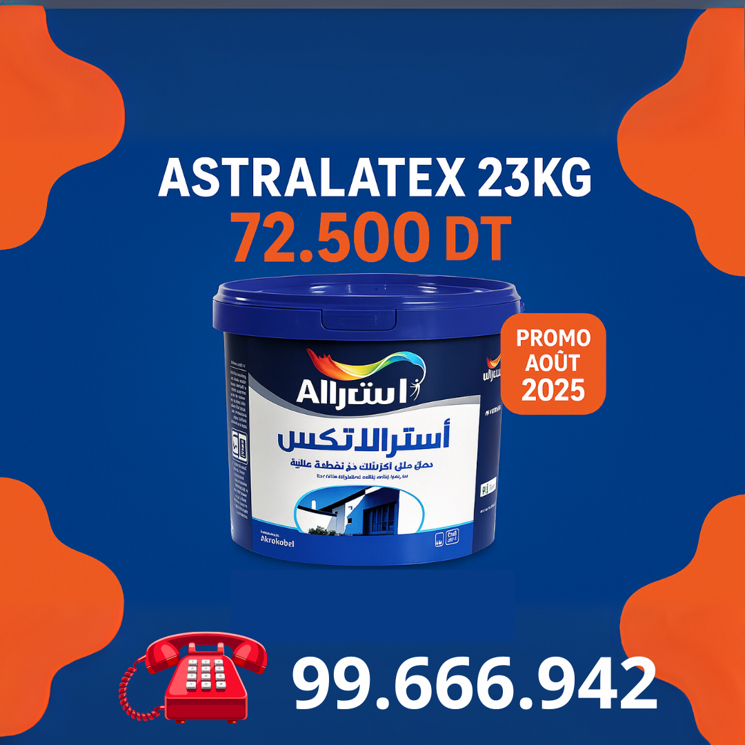 ASTRALATEX 23KG - Peinture Acrylique Haute Qualité( promo Aout 2025) vente en magazin SQES