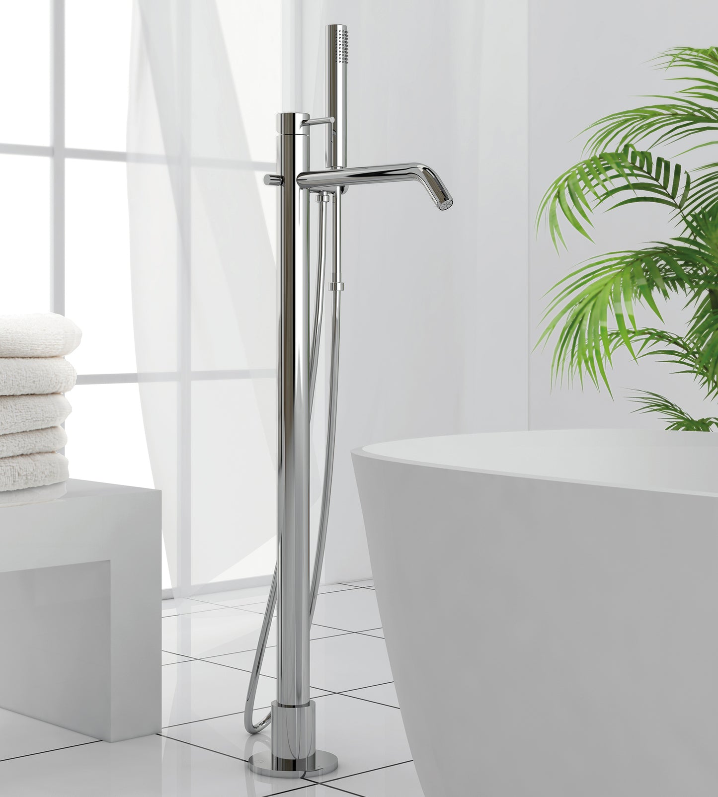 Mitigeur de bain-douche sur pied - Serie Bizerte -Sopal 0646A04