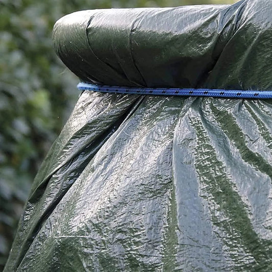 Lot de 2 Toiles à œillets Bicolore Dimensions 2.80 x 4.80 m, bâche de protection - SQES