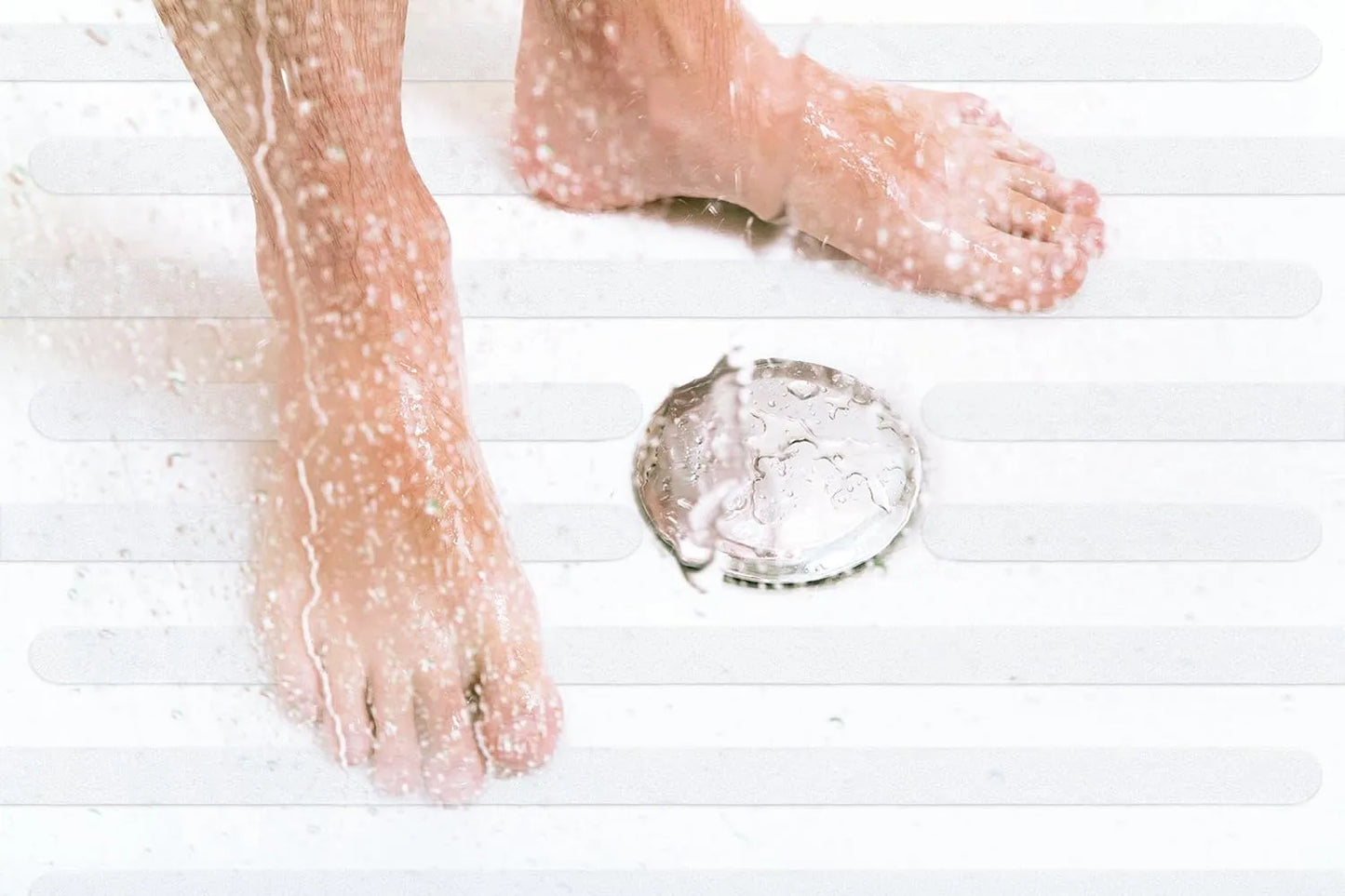 BOSSTAPE Kit bande Antidérapante adhésif Transparent pour sol de douche (10pcs 19mmx20cm) - SQES
