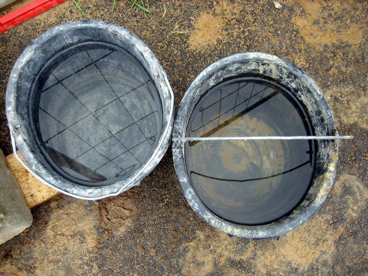 Seau à Ciment Solides - Noir - pour Jardin, Chantier, mortier - سطل بغلي - SQES