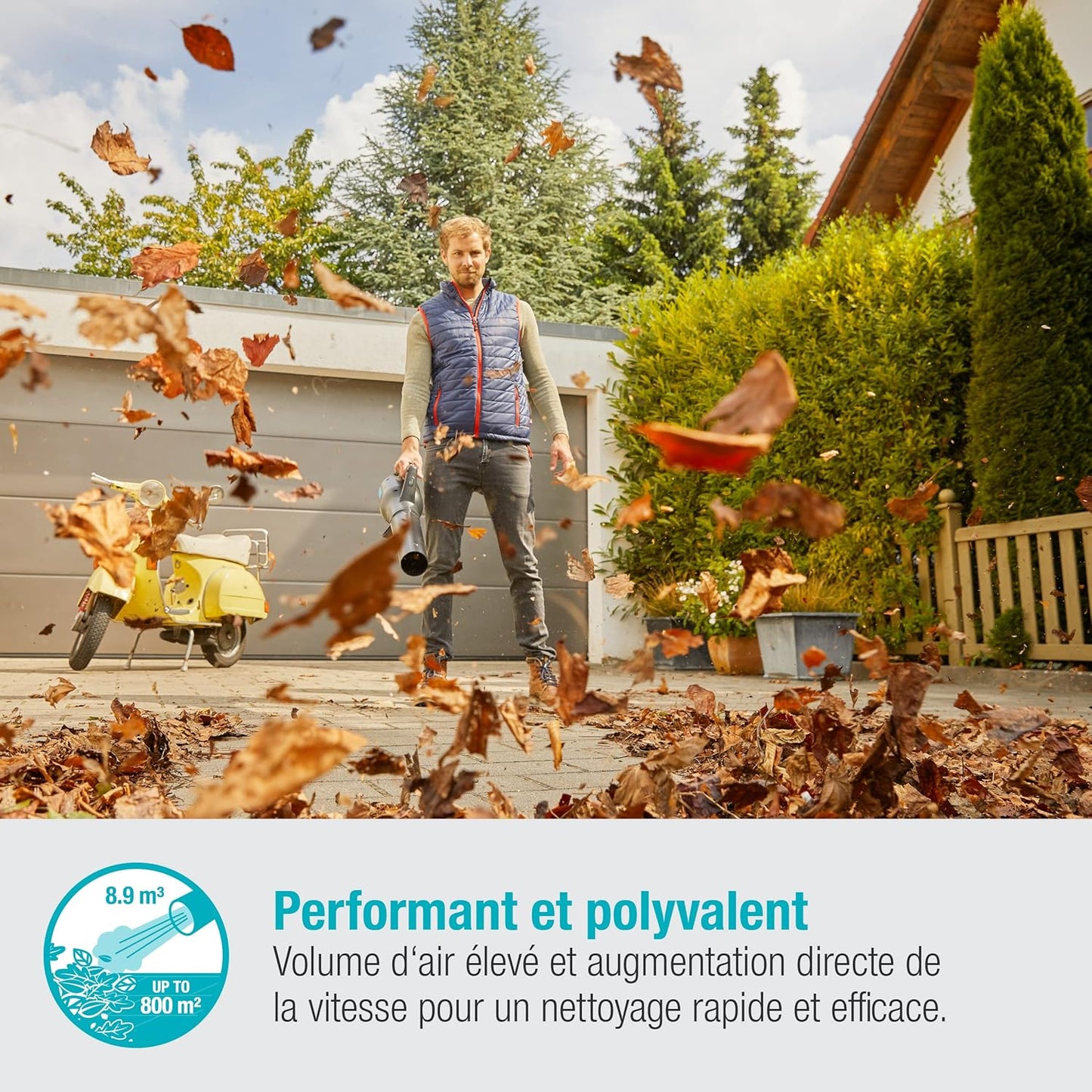 Souffleur à Batterie PowerJet 18V P4A Solo GARDENA