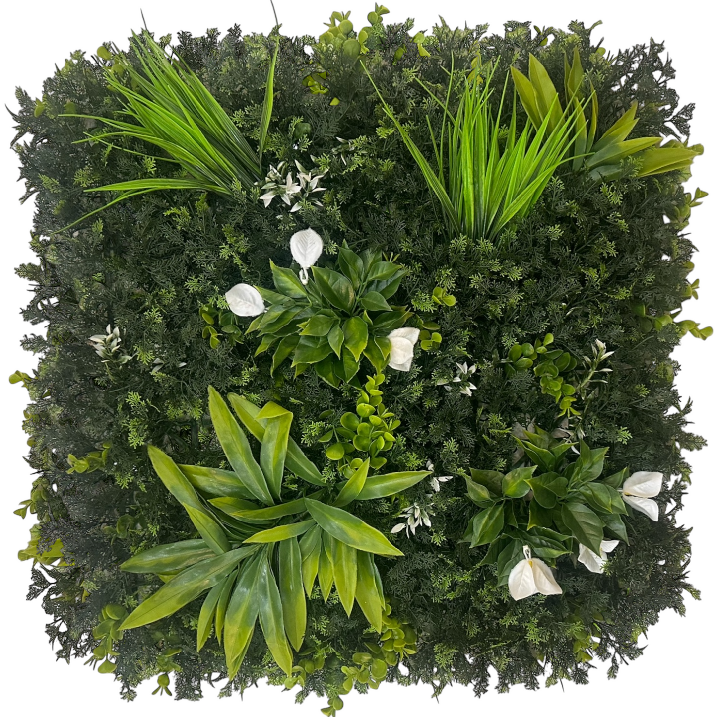 Panneau décoratif 3D FLORIDA - Mur végétal artificiel - 50cm*50cm - SQES