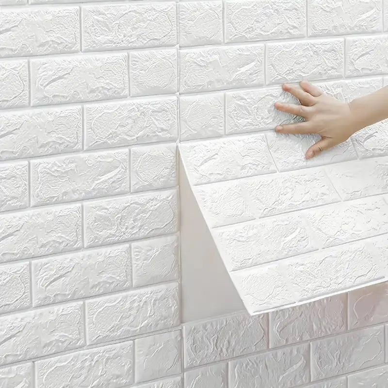 Panneaux muraux adhésifs 3D - Anti-Humidité - Anti-Bruit - Décoration BLANC - SQES