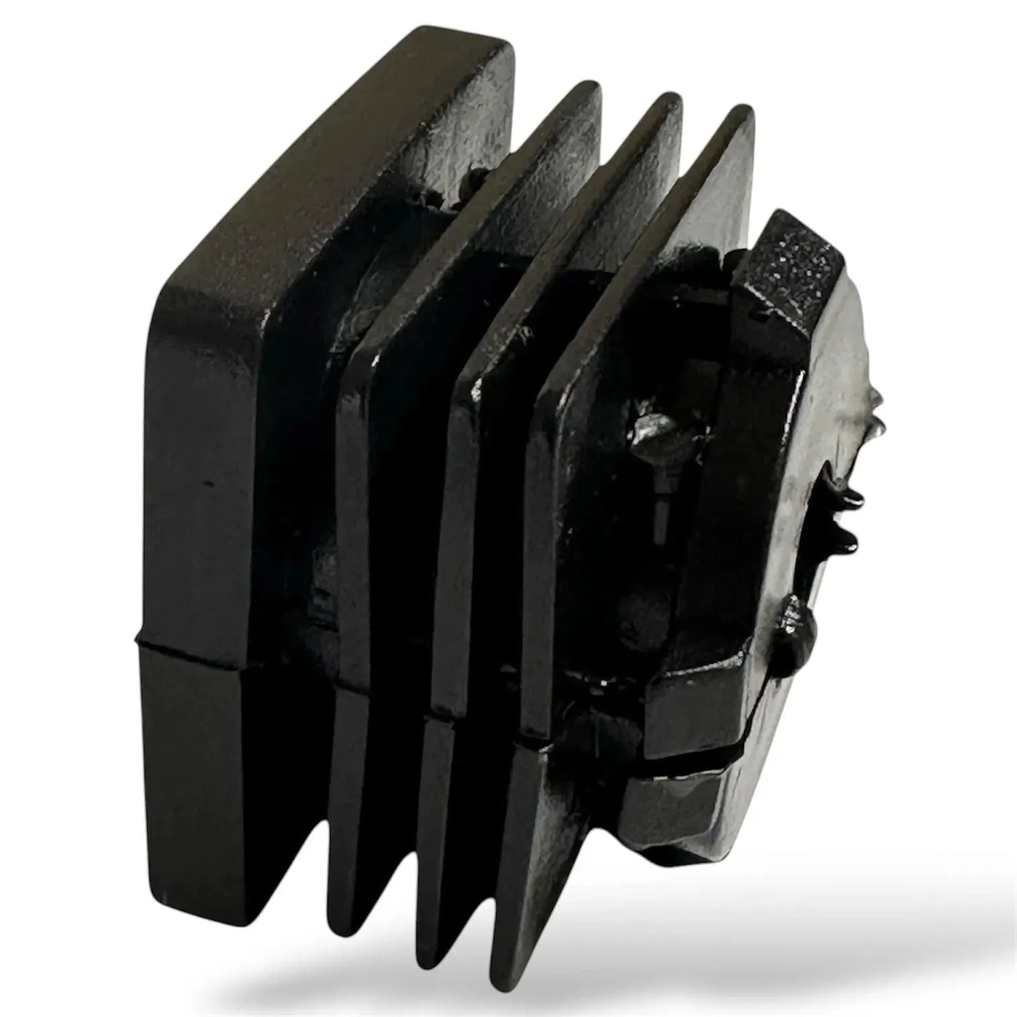 Embout carré a écrou M10 pour Pied de meuble - 20 pcs 30mmx30mm intérieur NOIR - SQES