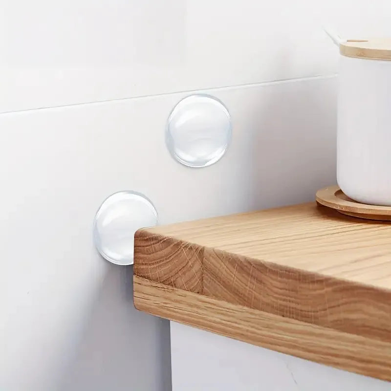 BOSS TAPE Butoir de poignet de Porte Adhésif en silicone transparent (4pcs) - SQES