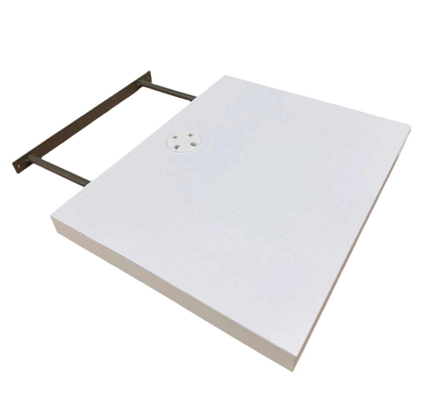 Support micro-ondes flottant avec fixation invisible 50cm/40cm/4cm bois stratifié blanc - SQES
