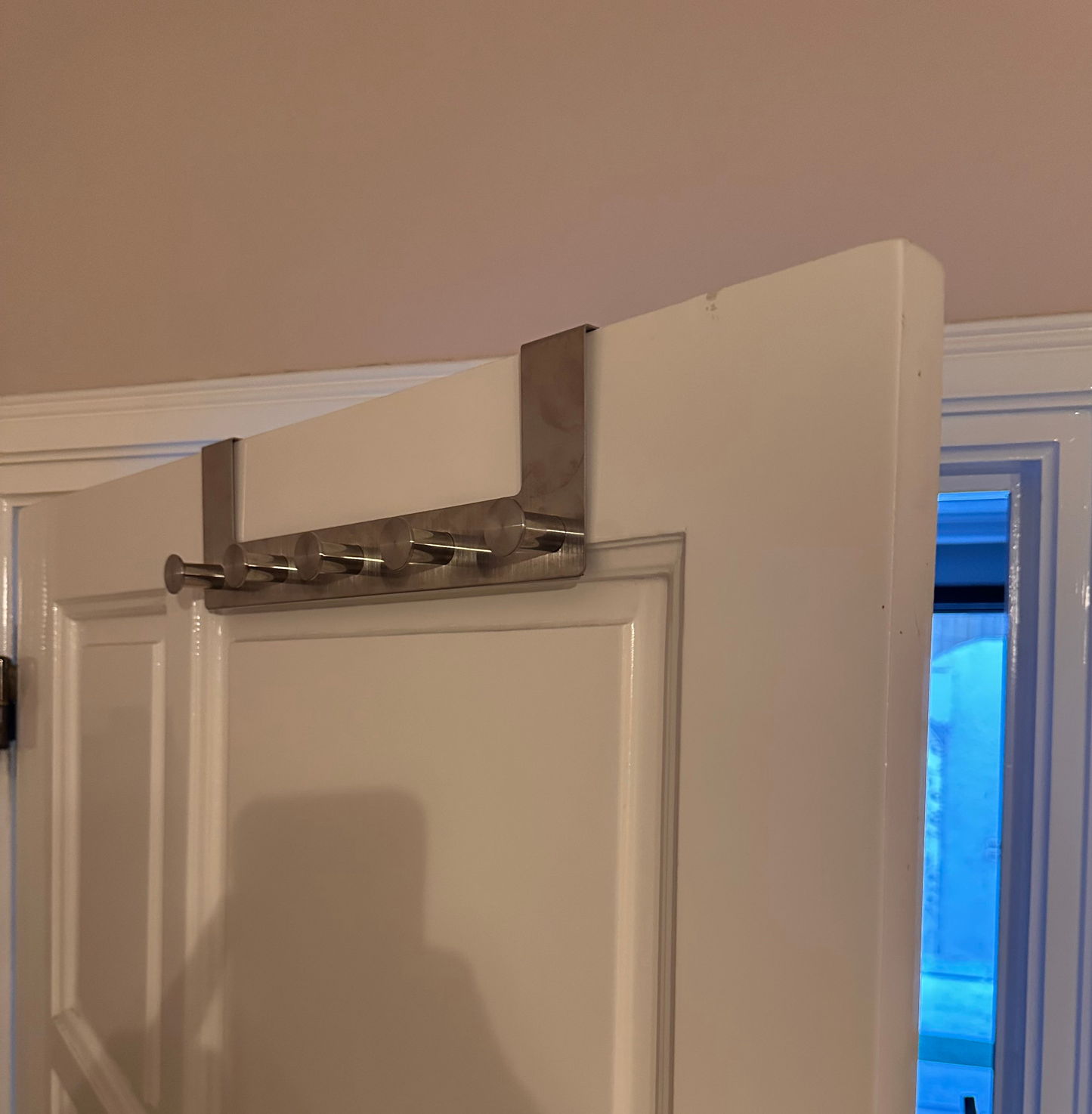 Pack 2 Porte Manteau Mural 5 Crochets Inoxydable - Patère Acier Chromé