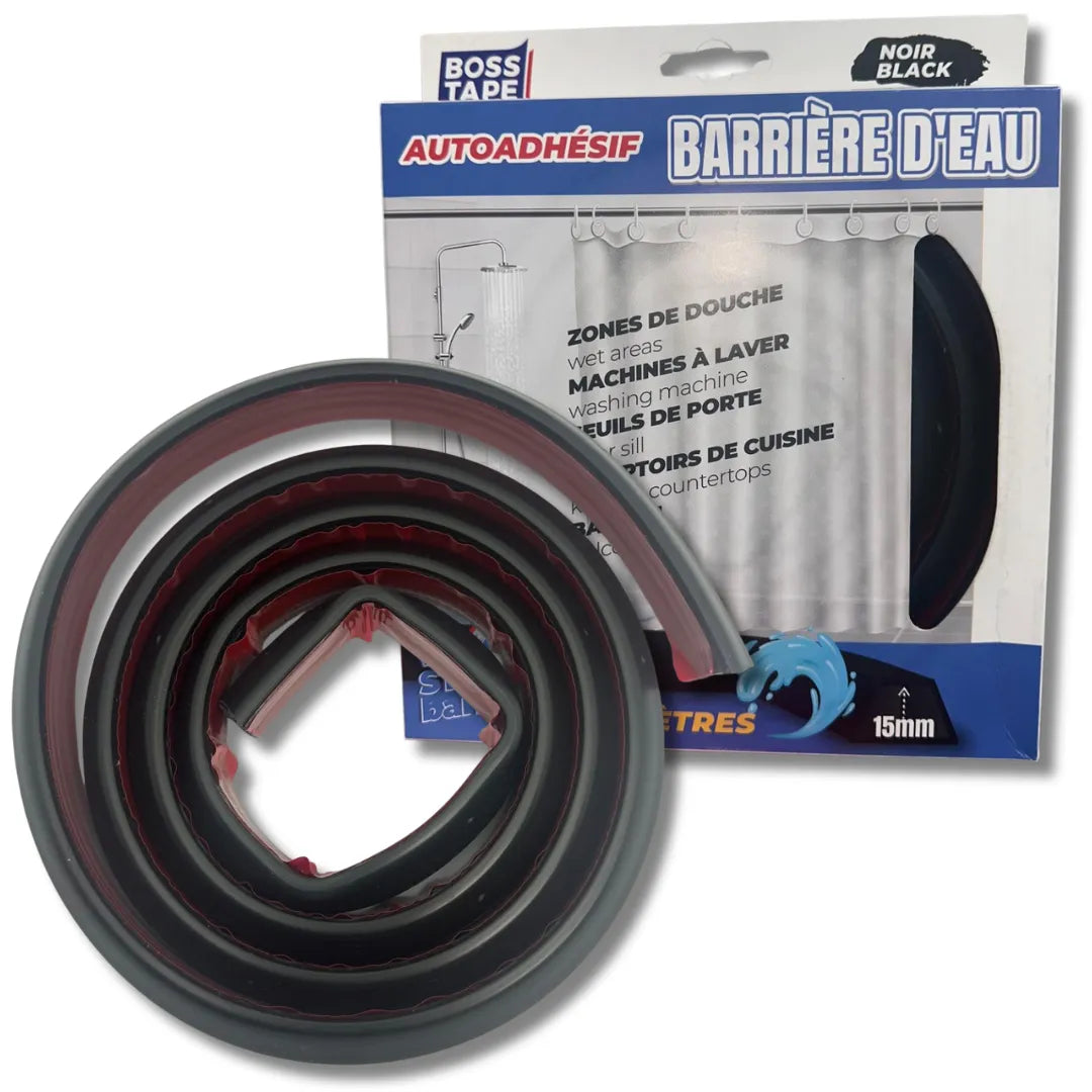 BOSS TAPE Ruban adhésif de Douche BOSS TAPE - Barrage Eau De Seuil - Joint Stop eau - 2metre - SQES