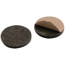 Patin Feutre Adhésif 22mm Marron Pack 12pcs Antidérapant SQES