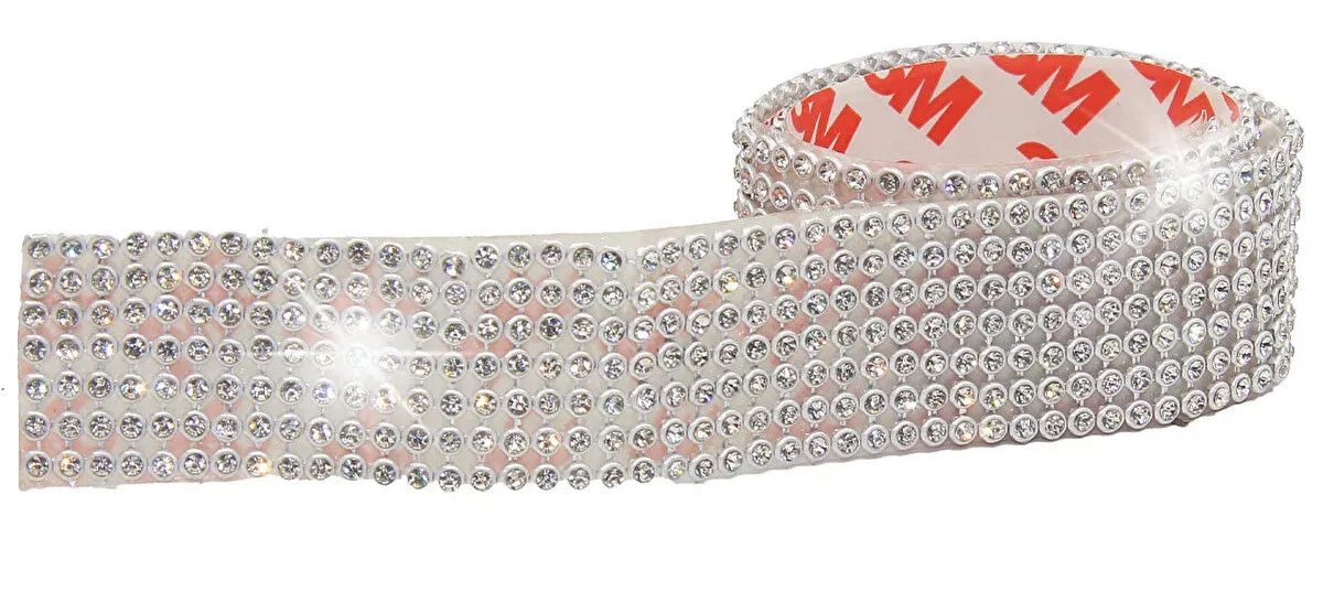 BOSS TAPE 3M Ruban de strass adhésif ARGENT 24mmx400mm - SQES
