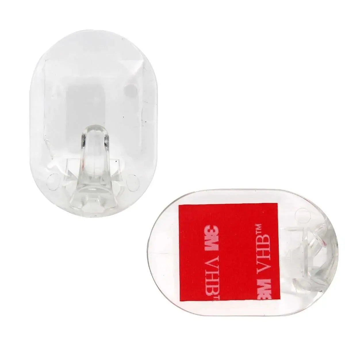 BOSS TAPE Crochet Mural auto adhésif transparent sans percer de trous (2pcs) 33mmx44mm - SQES