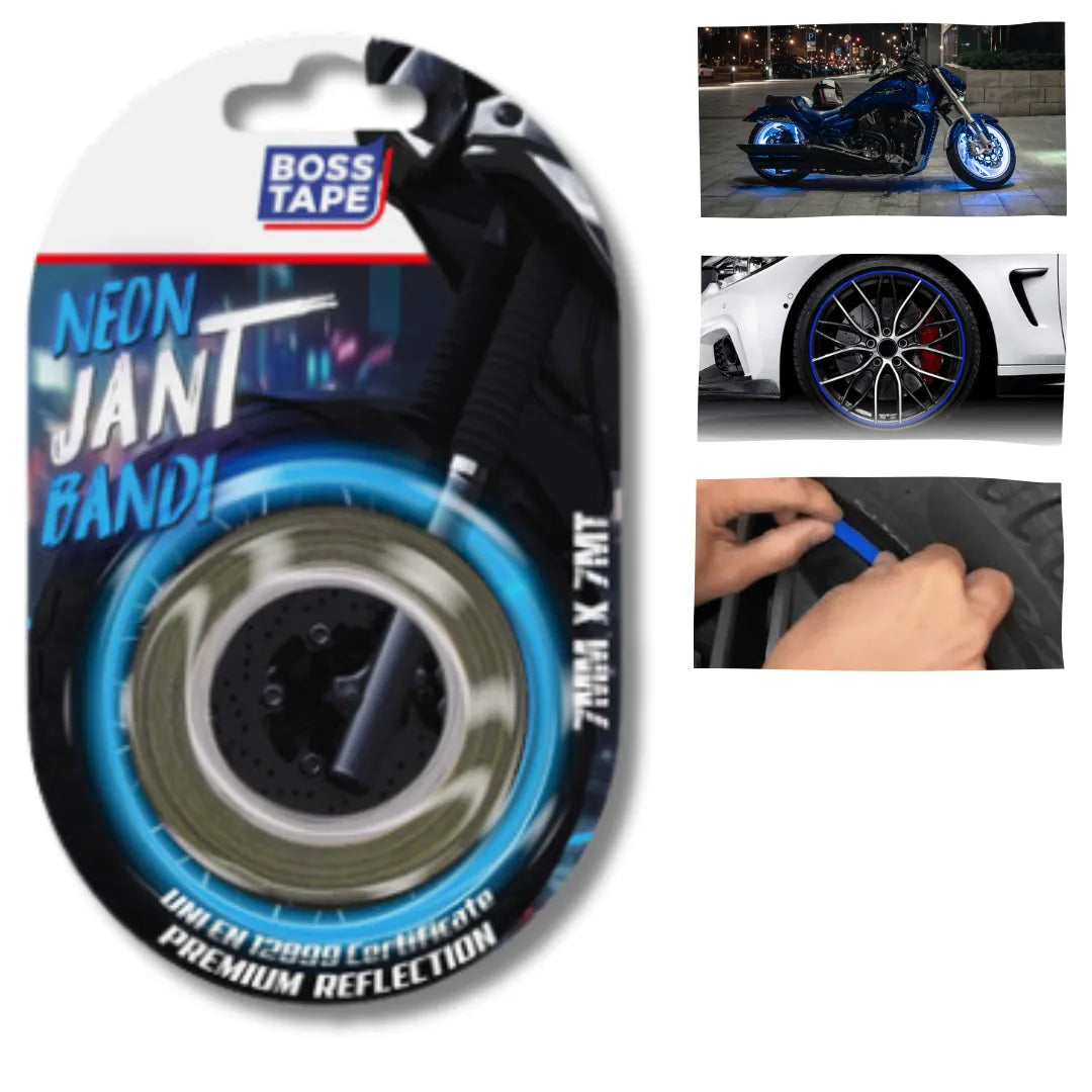 BOSS TAPE Néon de Jante Blue 7mmx7m - SQES
