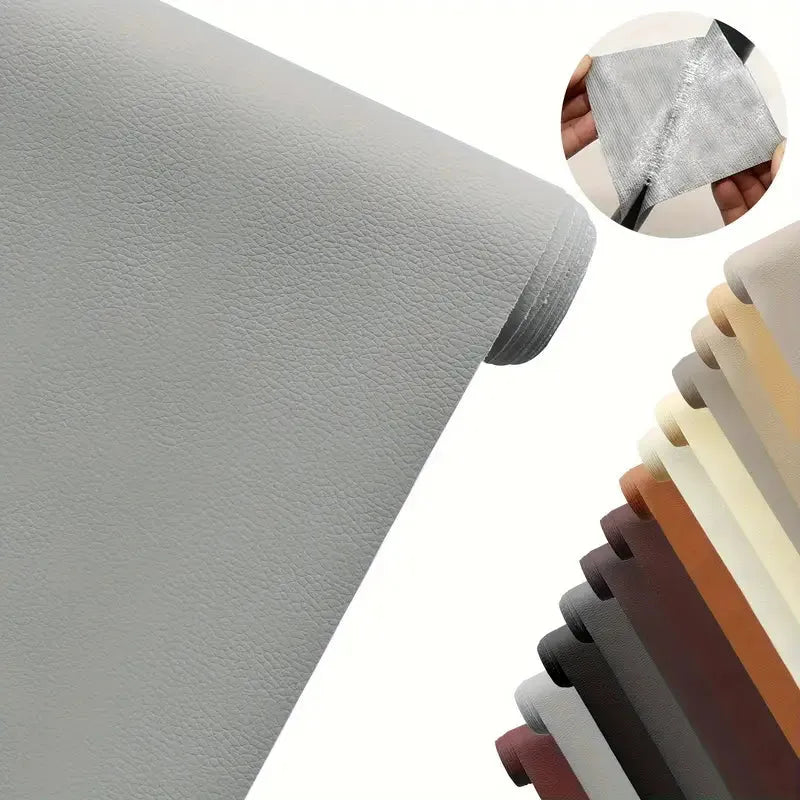 BOSS TAPE Patch auto adhésif en cuir 100mmx1.5m Gris Claire - SQES